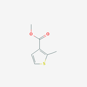 Methyl 2-methylthiophene-3-carboxylate chemical structure (CAS 53562-51-9)