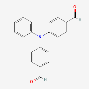 4,4'-(Phenylazanediyl)dibenzaldehyde chemical structure (CAS 53566-95-3)