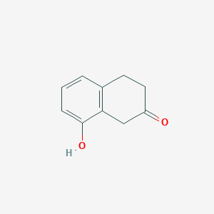 8-Hydroxy-3,4-dihydronaphthalen-2(1H)-one chemical structure (CAS 53568-05-1)