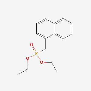 Diethyl (naphthalen-1-ylmethyl)phosphonate chemical structure (CAS 53575-08-9)