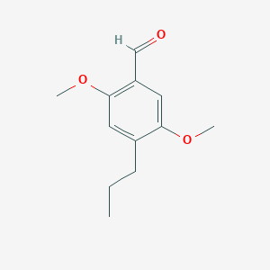 2,5-Dimethoxy-4-propylbenzaldehyde chemical structure (CAS 53581-81-0)