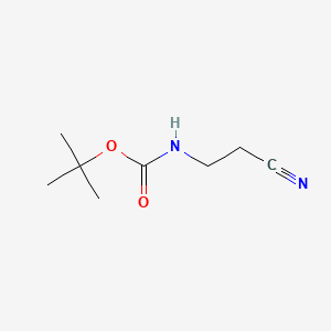 tert-Butyl (2-cyanoethyl)carbamate chemical structure (CAS 53588-95-7)