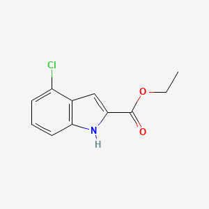 Ethyl 4-Chloro-2-indolecarboxylate chemical structure (CAS 53590-46-8)