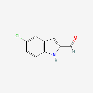 5-Chloro-1H-indole-2-carbaldehyde chemical structure (CAS 53590-49-1)