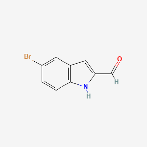 5-Bromo-1H-indole-2-carbaldehyde chemical structure (CAS 53590-50-4)