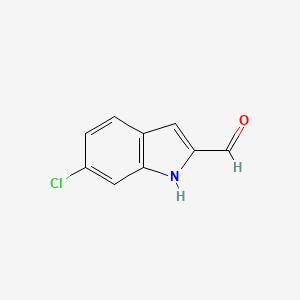 6-Chloro-1H-indole-2-carbaldehyde chemical structure (CAS 53590-59-3)
