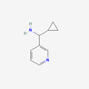 1-Cyclopropyl-1-(3-pyridyl)methylamine chemical structure (CAS 535925-69-0)