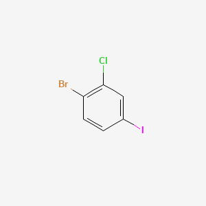 1-Bromo-2-chloro-4-iodobenzene chemical structure (CAS 535934-25-9)