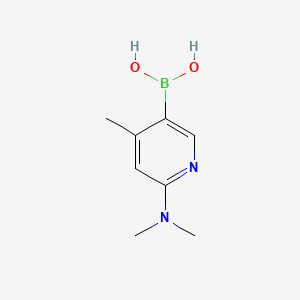 (6-(Dimethylamino)-4-methylpyridin-3-yl)boronic acid chemical structure (CAS 535934-70-4)