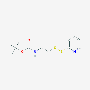tert-Butyl (2-(pyridin-2-yldisulfanyl)ethyl)carbamate chemical structure (CAS 535943-48-7)