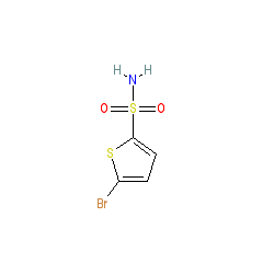 5-Bromothiophene-2-sulfonamide chemical structure (CAS 53595-65-6)