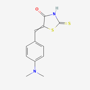 5-(4-(Dimethylamino)benzylidene)-2-thioxothiazolidin-4-one chemical structure (CAS 536-17-4)