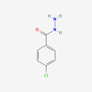 4-Chlorobenzhydrazide chemical structure (CAS 536-40-3)