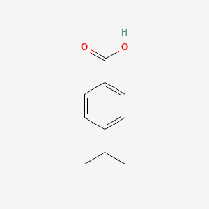 4-Isopropylbenzoic acid chemical structure (CAS 536-66-3)