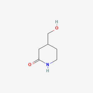 4-(Hydroxymethyl)piperidin-2-one chemical structure (CAS 53611-47-5)
