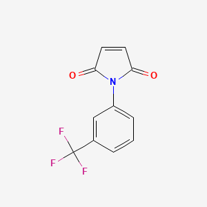 1-(3-(Trifluoromethyl)phenyl)-1H-pyrrole-2,5-dione chemical structure (CAS 53629-19-9)