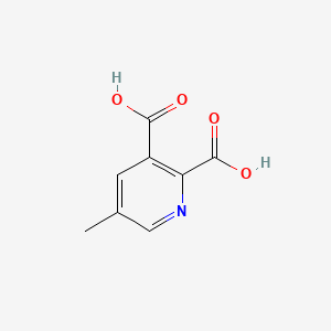 5-Methylpyridine-2,3-dicarboxylic acid chemical structure (CAS 53636-65-0)