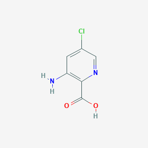 3-Amino-5-chloropicolinic acid chemical structure (CAS 53636-68-3)