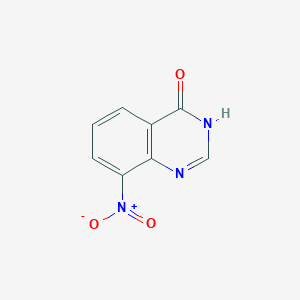8-Nitroquinazolin-4-ol chemical structure (CAS 53638-54-3)