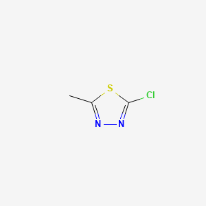 2-Chloro-5-methyl-1,3,4-thiadiazole chemical structure (CAS 53645-94-6)