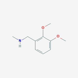 1-(2,3-Dimethoxyphenyl)-N-methylmethanamine chemical structure (CAS 53663-28-8)