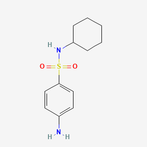 4-Amino-N-cyclohexylbenzenesulfonamide chemical structure (CAS 53668-37-4)