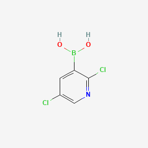 2,5-Dichloropyridine-3-boronic acid chemical structure (CAS 536693-97-7)