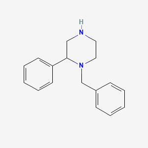 1-Benzyl-2-phenylpiperazine chemical structure (CAS 5368-33-2)