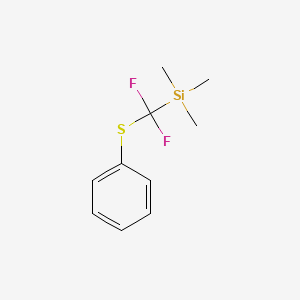 (Difluoro(phenylthio)methyl)trimethylsilane chemical structure (CAS 536975-49-2)