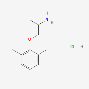1-(2,6-Dimethylphenoxy)propan-2-amine hydrochloride chemical structure (CAS 5370-01-4)