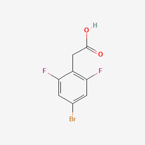 2-(4-Bromo-2,6-difluorophenyl)acetic acid chemical structure (CAS 537033-54-8)