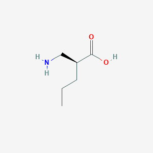 (S)-2-(Aminomethyl)pentanoic acid chemical structure (CAS 537041-95-5)