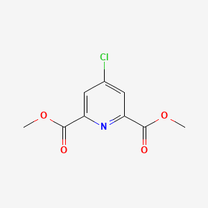Dimethyl 4-chloropyridine-2,6-dicarboxylate chemical structure (CAS 5371-70-0)