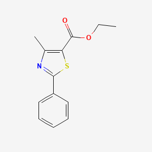 Ethyl 4-methyl-2-phenylthiazole-5-carboxylate chemical structure (CAS 53715-64-3)