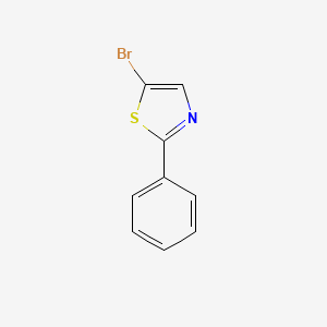 5-Bromo-2-phenylthiazole chemical structure (CAS 53715-67-6)