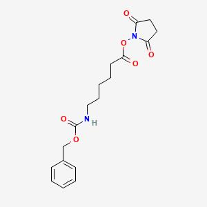 2,5-Dioxopyrrolidin-1-yl 6-(((benzyloxy)carbonyl)amino)hexanoate chemical structure (CAS 53733-98-5)
