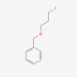 ((3-Iodopropoxy)methyl)benzene chemical structure (CAS 5375-00-8)