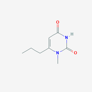 1-Methyl-6-propylpyrimidine-2,4(1H,3H)-dione chemical structure (CAS 53760-58-0)