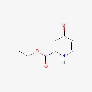 Ethyl 4-hydroxypicolinate chemical structure (CAS 53764-72-0)