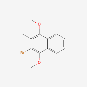 2-Bromo-1,4-dimethoxy-3-methylnaphthalene chemical structure (CAS 53772-33-1)
