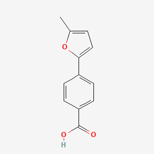 4-(5-Methylfuran-2-yl)benzoic acid chemical structure (CAS 53782-63-1)