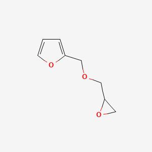 2-((Oxiran-2-ylmethoxy)methyl)furan chemical structure (CAS 5380-87-0)