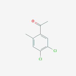1-(4,5-Dichloro-2-methylphenyl)ethanone chemical structure (CAS 53803-91-1)