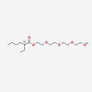 2-(2-(2-(2-Hydroxyethoxy)ethoxy)ethoxy)ethyl 2-ethylhexanoate chemical structure (CAS 53814-86-1)