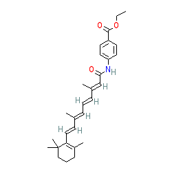 Ethyl 4-((2E,4E,6E,8E)-3,7-dimethyl-9-(2,6,6-trimethylcyclohex-1-en-1-yl)nona-2,4,6,8-tetraenamido)benzoate chemical structure (CAS 53839-71-7)