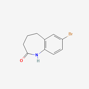 7-Bromo-4,5-dihydro-1H-benzo[b]azepin-2(3H)-one chemical structure (CAS 53841-99-9)
