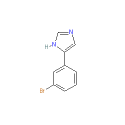 5-(3-Bromophenyl)-1H-imidazole chemical structure (CAS 53848-00-3)