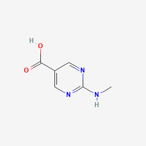 2-(Methylamino)pyrimidine-5-carboxylic acid chemical structure (CAS 5388-21-6)