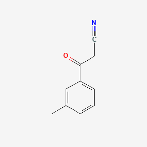 3-Oxo-3-(m-tolyl)propanenitrile chemical structure (CAS 53882-81-8)
