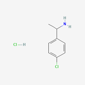 1-(4-Chlorophenyl)ethanamine hydrochloride chemical structure (CAS 53896-10-9)